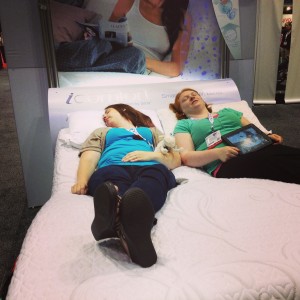 Napping with Serta at BlogHer 13