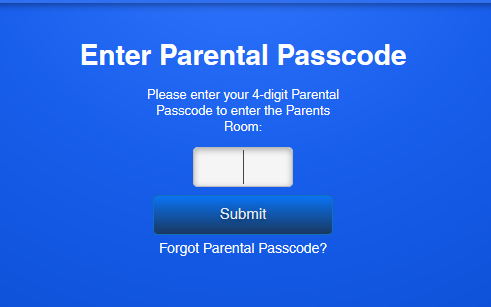 Parent passcode