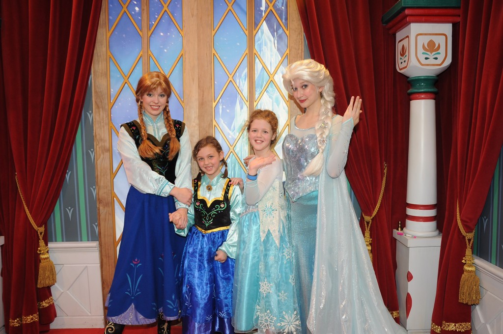 Anna, Anna, Elsa, and Elsa