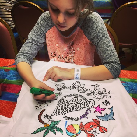 Camp Snoopy t-shirt coloring
