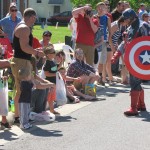 Captain America in the Hilliard parade